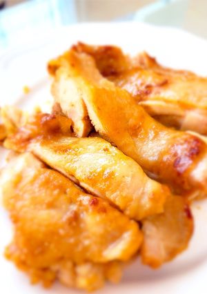 つけて焼くだけ♫もも肉のわさび醤油焼き-レシピのメイン写真