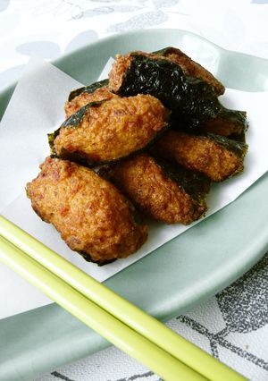 フィラデルフィアで★海老の磯辺揚げ-レシピのメイン写真