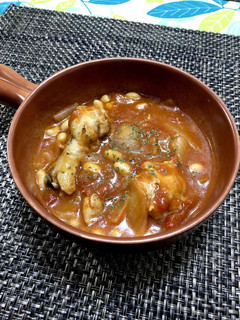 ♡手羽元と大豆のトマト煮込み♡-レシピのメイン写真