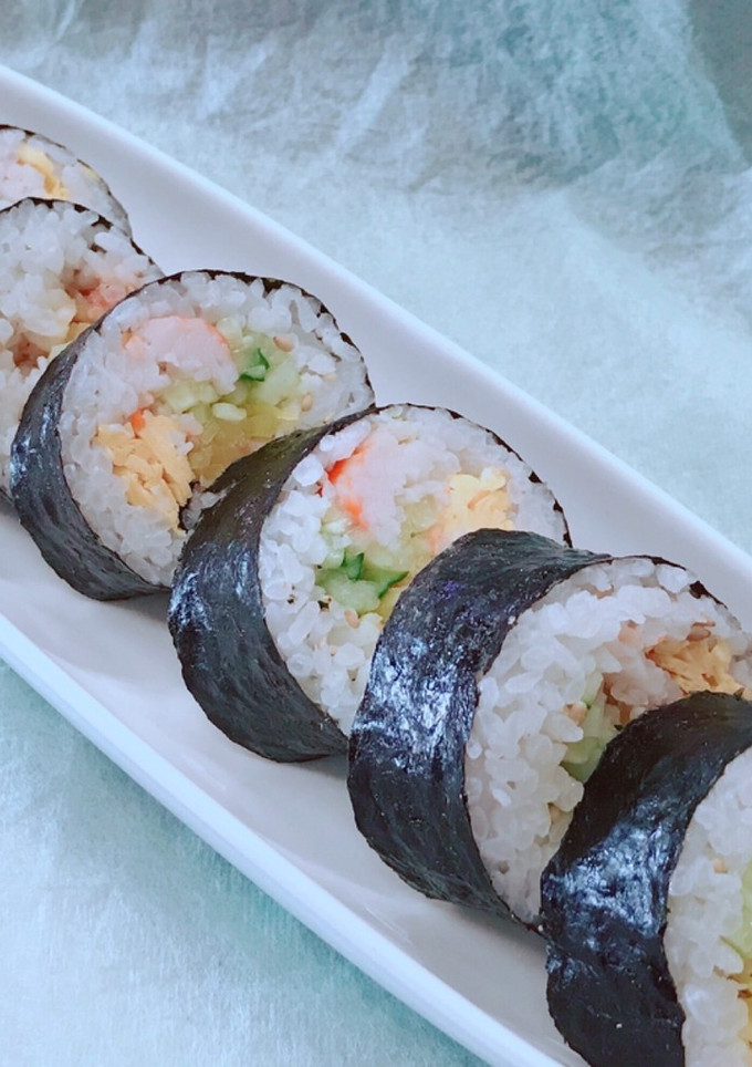 簡単！具だくさんのキンパ風 海苔巻き-レシピのメイン写真