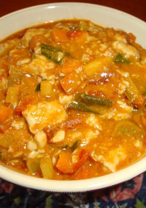 食べるラー油でマーボー豆腐納豆+目玉焼き-レシピのメイン写真