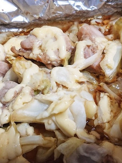 簡単!鶏肉キャベツのホイル焼き醤油マヨ味-レシピのメイン写真
