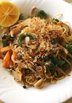 半かた焼きそば♪柚子塩だし味♡-レシピのメイン写真