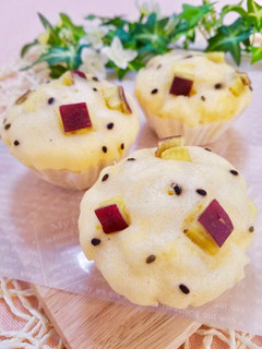 *ふわふわ!さつまいもの蒸しパンケーキ*-レシピのメイン写真