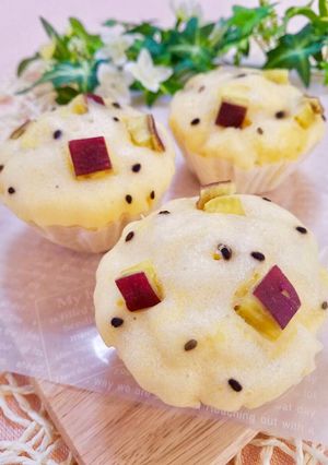 ＊ふわふわ！さつまいもの蒸しパンケーキ＊-レシピのメイン写真