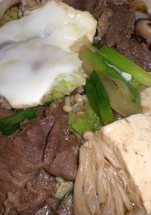 大好評の具沢山、すき焼きうどん-レシピのメイン写真
