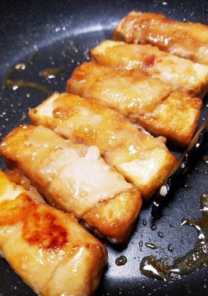おつまみにもおかずにもなる肉巻き豆腐-レシピのメイン写真