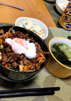 とろーり卵の簡単ビビンバ-レシピのメイン写真