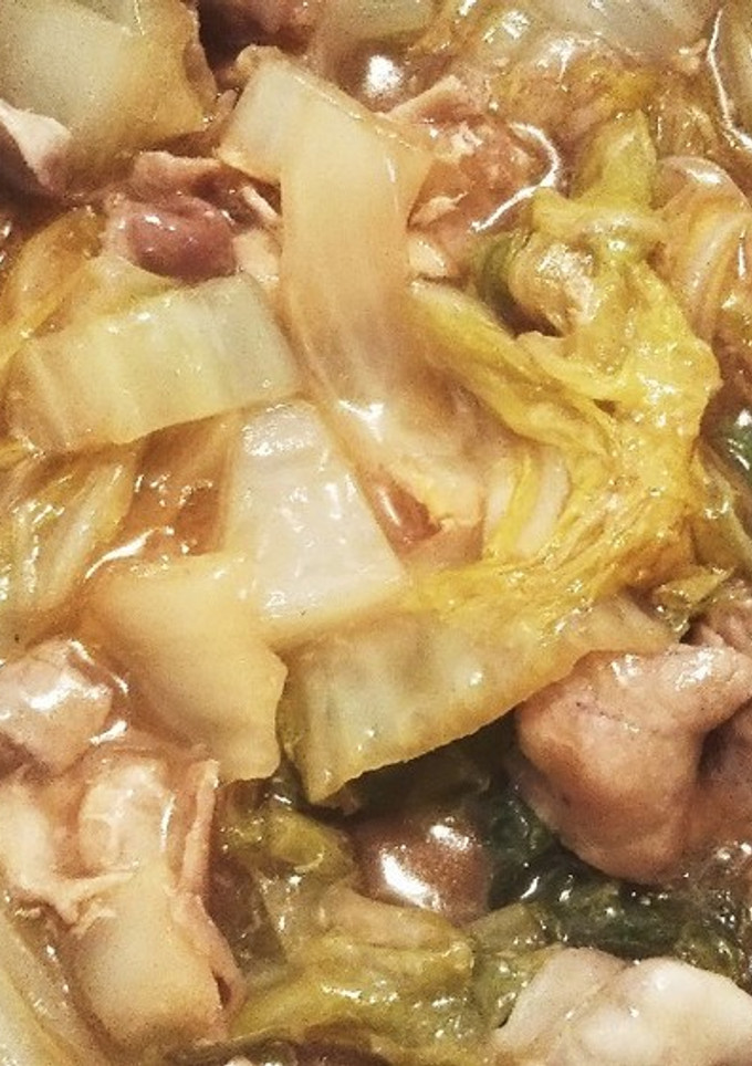 【覚書】白菜と豚肉の中華煮-レシピのメイン写真