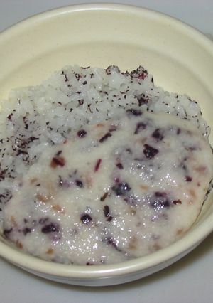 梅♡しそ♡ゆかりの春色トロロご飯♫♬-レシピのメイン写真
