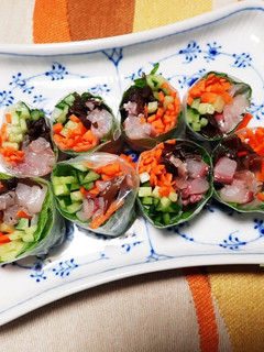 鯵の生春巻き-レシピのメイン写真