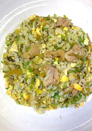 簡単パラパラ鶏肉と高菜の炒飯-レシピのメイン写真