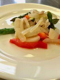 【京・透腎食研】豚とアスパラのレモン炒め-レシピのメイン写真