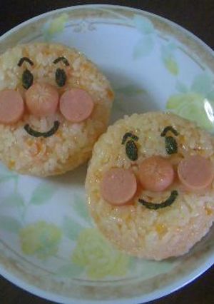 キャラ弁　アンパンマンおにぎり-レシピのメイン写真