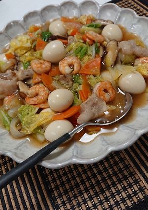 【簡単】野菜がたくさんとれる八宝菜-レシピのメイン写真