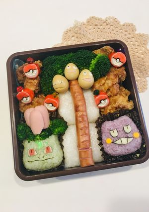 こども大ウケ！ポケモンキャラ弁☆ナッシー-レシピのメイン写真