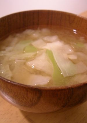 かんぴょうと白菜のお味噌汁-レシピのメイン写真