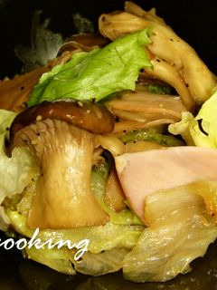 レタス&エリンギのバター醤油炒め-レシピのメイン写真