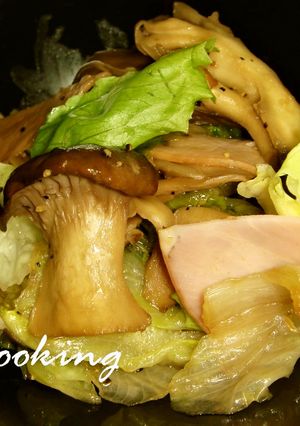 レタス＆エリンギのバター醤油炒め-レシピのメイン写真