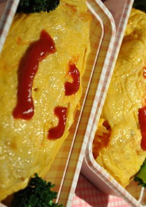 パパのお弁当♪～オムライス～-レシピのメイン写真