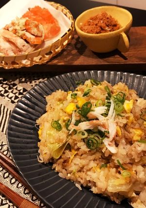 簡単出来上がり♪パラパラごはんのカニ炒飯-レシピのメイン写真