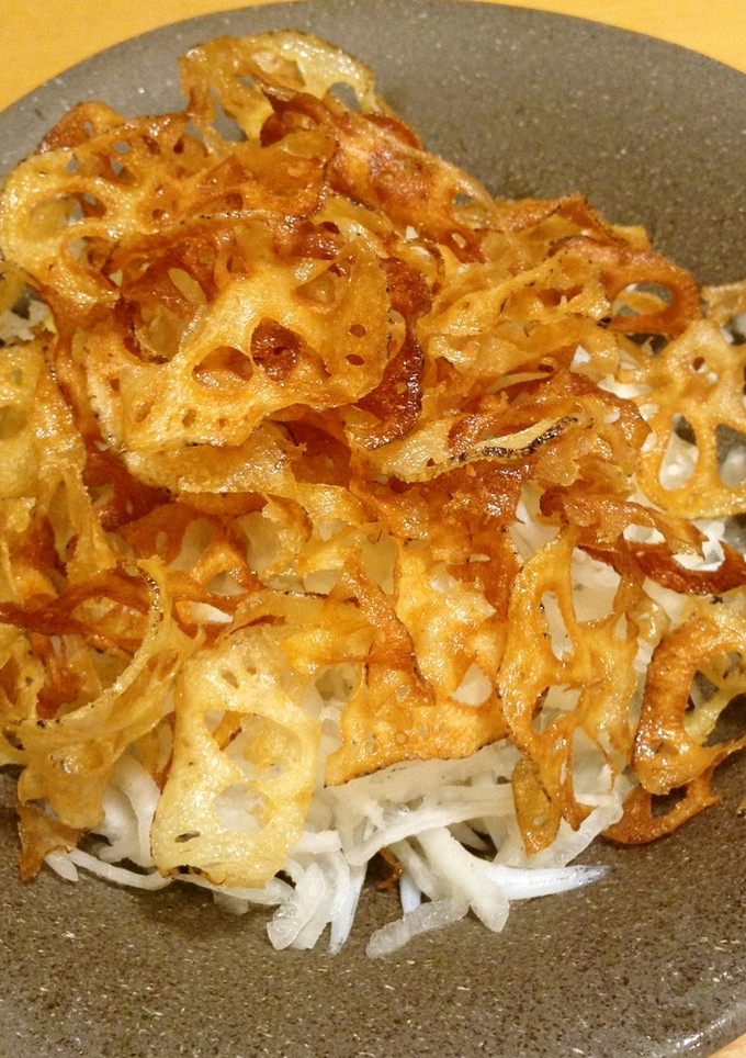 無限サラダ：揚げ蓮根のおろし和え-レシピのメイン写真