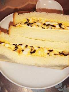 ごま昆布入り和風のチーズ卵サンド-レシピのメイン写真