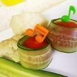 くるりと巻いて♪ミニトマトのきゅうり巻き