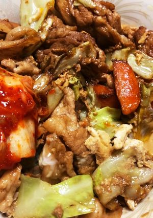 【男達の】ソース焼肉丼 【夜中版】-レシピのメイン写真