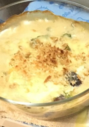 蕪の葉と椎茸の豆腐グラタン-レシピのメイン写真