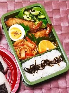 カサ増し海老フライ弁当-レシピのメイン写真