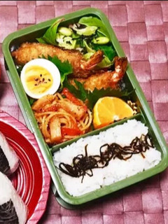 カサ増し海老フライ弁当-レシピのメイン写真