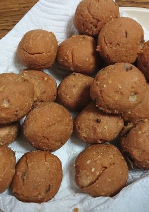 米粉で作る✨焼きセサミきな粉ドーナッツ-レシピのメイン写真