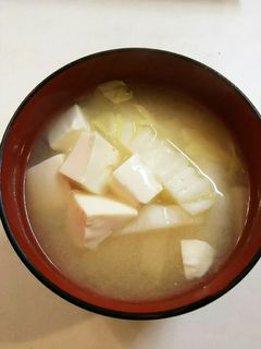 白菜と豆腐の味噌汁-レシピのメイン写真