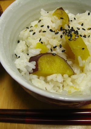 炊飯器でホクホク❀さつまいもごはん。-レシピのメイン写真