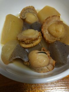 ベビーホタテと大根の煮物-レシピのメイン写真