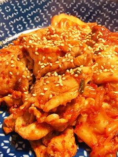 *普通に旨い!我が家の豚キムチ炒め*-レシピのメイン写真