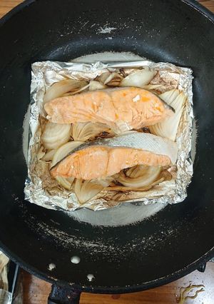 【体育系学生】鮭のバターホイル蒸し-レシピのメイン写真