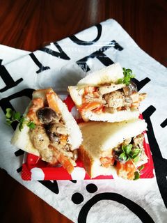 にんじんキノコで♬みそマヨサンド-レシピのメイン写真
