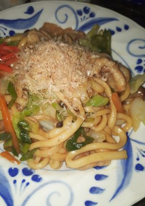 ハッピーコールパンで楽チン焼きうどん-レシピのメイン写真