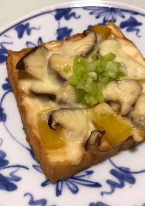 【腸活】厚揚げの沢庵ピザ-レシピのメイン写真