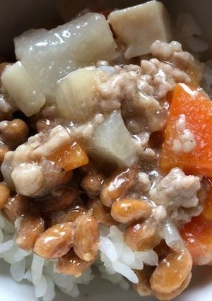 納豆と大根あんかけのご飯-レシピのメイン写真