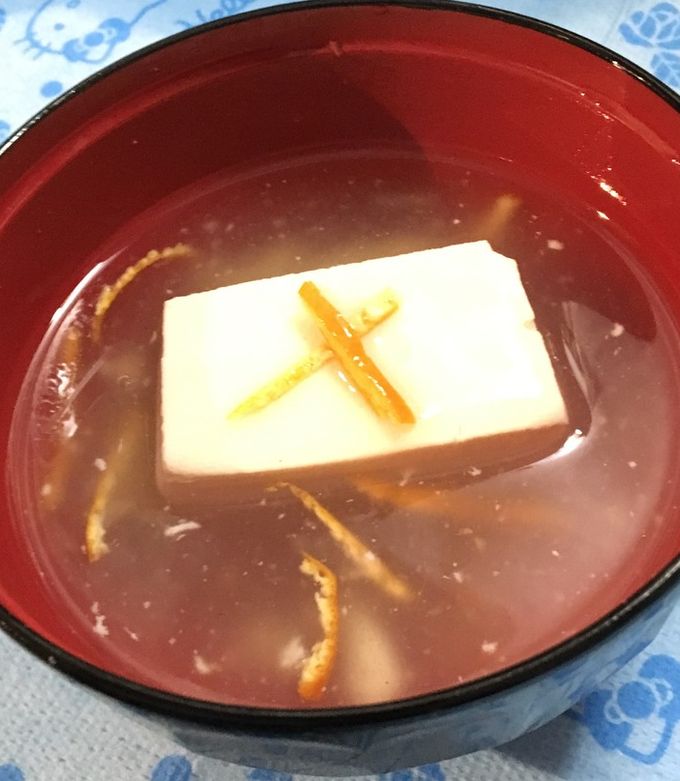 みかんの皮入りとろとろ湯豆腐 by めんまの自分用覚書 【クックパッド