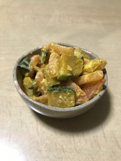 柿とカボチャのサラダ-レシピのメイン写真