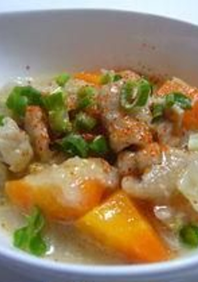 もつ煮風～鶏皮のみそ煮！-レシピのメイン写真