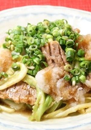 牛肉と春キャベツのさっぱりおろしがけ-レシピのメイン写真