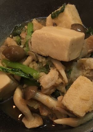 豚肉としめじと高野豆腐の蕪おろし煮-レシピのメイン写真