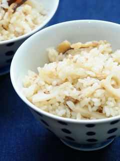 レンコンと干し椎茸の中華風炊き込み御飯-レシピのメイン写真