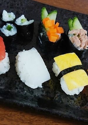 一歳の誕生日!赤ちゃん寿司でお祝い!-レシピのメイン写真