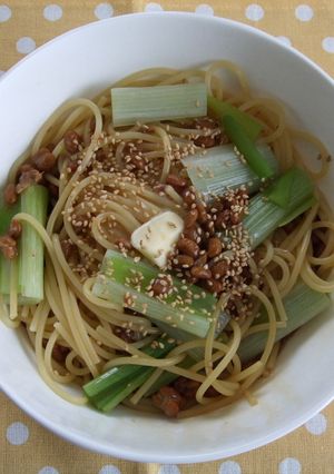 超簡単!美味しい納豆スパゲティ-レシピのメイン写真